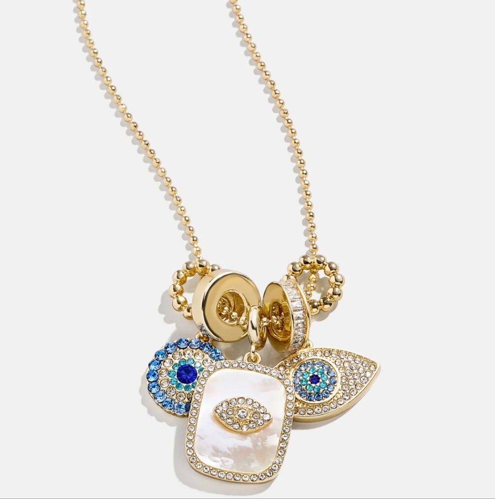 BaubleBar | Evil Eye Charm Necklace - Picture 2 of 7